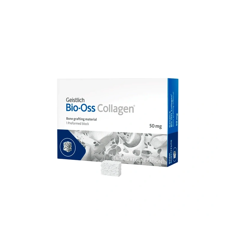 BIO-OSS Collagen - натуральный костнозамещающий материал с добавлением коллагена, 50 мг | Geistlich Pharma (Швейцария)