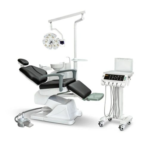 AY-A 4800 Cart - стоматологическая установка с подкатным модулем врача и сенсорным управлением, нижняя подача инструментов | Anya (Китай)