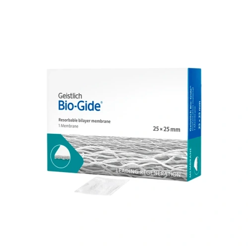 BIO-GIDE - резорбируемая двухслойная барьерная мембрана, 25х25 мм | Geistlich Pharma (Швейцария)
