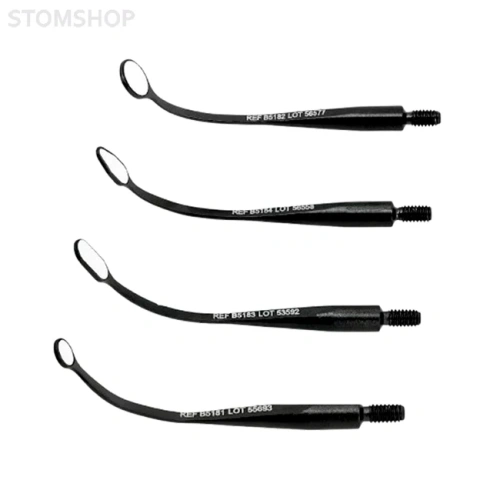 BLACK MICROflex ultra - стоматологическое ультраяркое микрозеркало с гнущейся ручкой, антибликовое DLC-покрытие, диаметр 5 мм | Hahnenkratt (Германия)