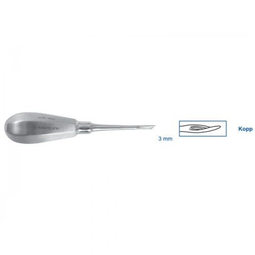 Элеватор Kopp, левый, 3 мм | HLW Dental Instruments (Германия)