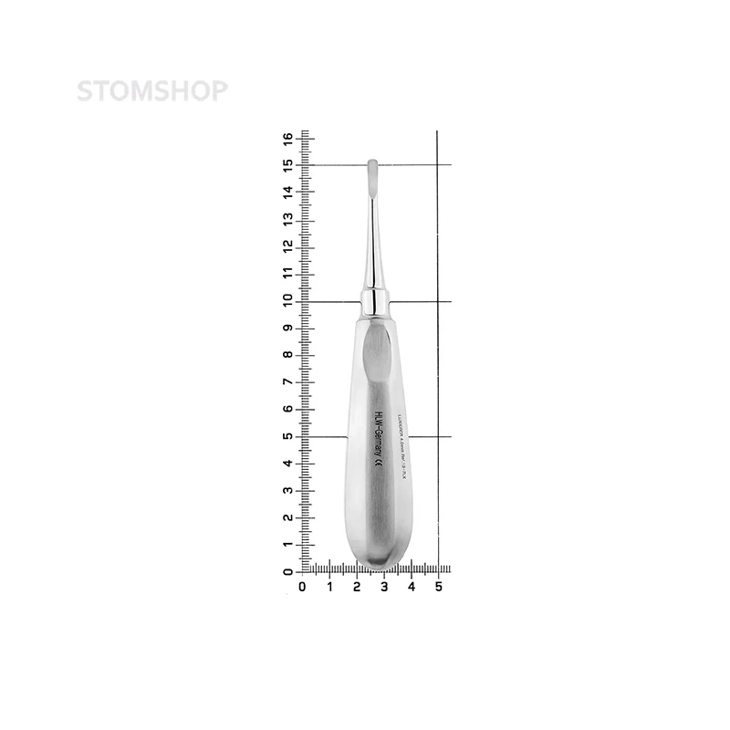 Люксатор изогнутый, 4 мм (13-7LX) | HLW Dental Instruments (Германия)