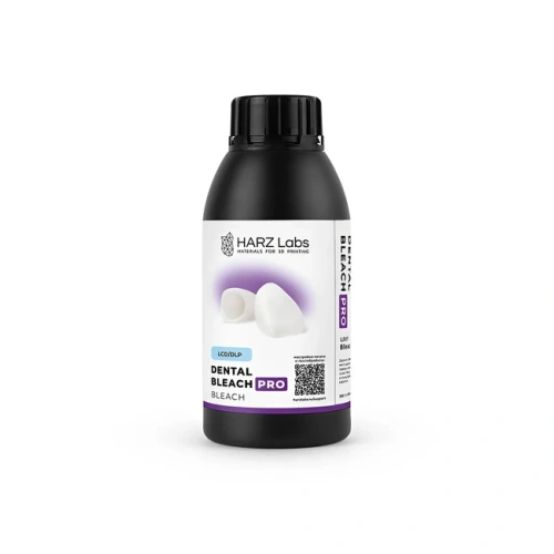 HARZ Labs Dental Bleach PRO - фотополимерная смола для стоматологии, цвет белый, 0.5 кг | HARZ Labs (Россия)