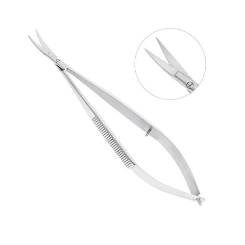 Ножницы микрохирургические изогнутые Castroviejo,140 мм | HLW Dental Instruments (Германия)