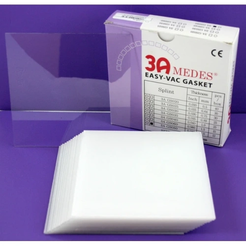 EV Gasket Splint 080 - пластины для изготовления ортодонтических шин, квадратные (127x127x2,0 мм), 12 шт. | 3A MEDES (Ю. Корея)