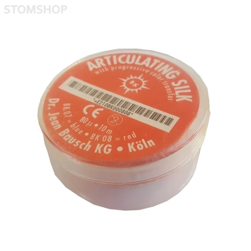 Bausch BK 08 - артикуляционный шелк красный, 16 мм ? 10 м | Bausch (Германия)