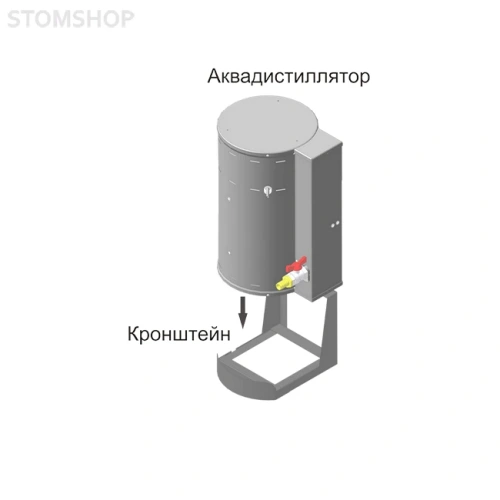 Кронштейн для крепления дистилляторов АЭ-4 и АЭ-5 на стену | Ливам ПФ (Россия)