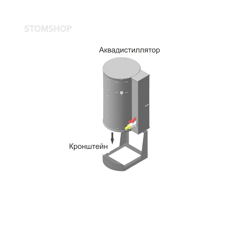 Кронштейн для крепления дистилляторов АЭ-4 и АЭ-5 на стену | Ливам ПФ (Россия)