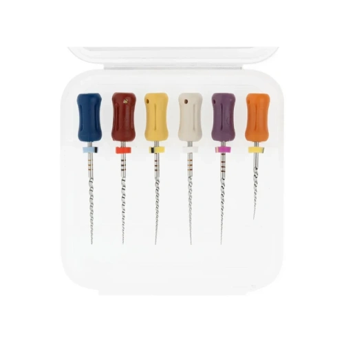 RCS LT - ручные файлы, размеры LX, L1, L2, T1, T2, T3, длина 21 мм, 6 шт. | Ramo Medical (Китай)