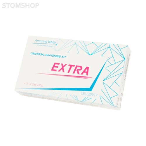 Amazing White Universal Extra 37% + activator agent на 4 персоны - набор для эффективного отбеливания с лампой или без | Amazing White (США)