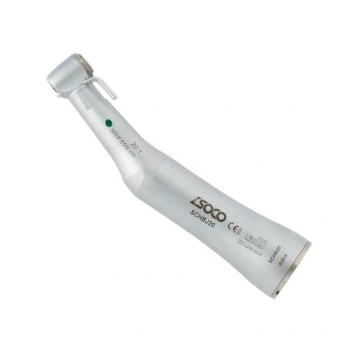 SOCO B20-4 - понижающий угловой наконечник для имплантологии, 20:1, внешняя и внутренняя подача воды | SOCO (Китай)