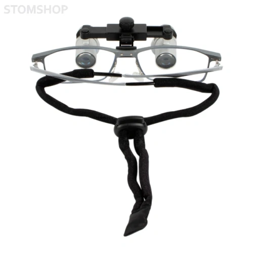 EM5.0X + Titanium frame - эргономичные бинокулярные лупы системы Flip-up на титановой оправе, с синхронной регулировкой межзрачкового расстояния, увеличение 5.0х | Ymarda (Китай)