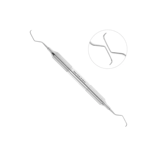 Кюрета пародонтологическая Gracey MF, форма 7/8, ручка DELUX, 10 мм, экстра легкая | HLW Dental Instruments (Германия)