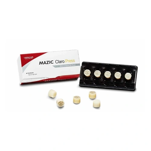 Mazic Claro Press HT BL1 - стеклокерамические таблетки из дисиликата лития, 5 шт. | Vericom (Ю. Корея)