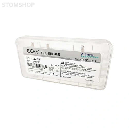 EQ-V Fill Needle – набор игл для экструзии гуттаперчи, 23G/25G, упаковка 6 шт. | Meta Biomed (Ю. Корея)
