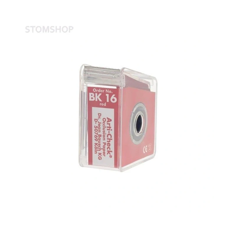 Bausch BK 16 - артикуляционная бумага красная, толщина 40 мкм, рулон 22 мм x 10 м | Bausch (Германия)