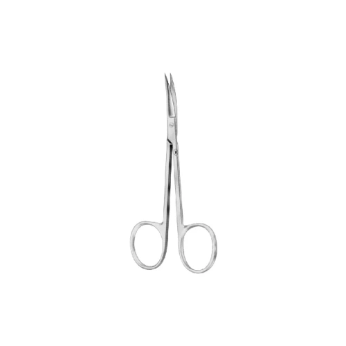 HSB 011-10 - хирургические ножницы острые, изогнутые, тонкие, 105 мм | Karl Hammacher GmbH (Германия)