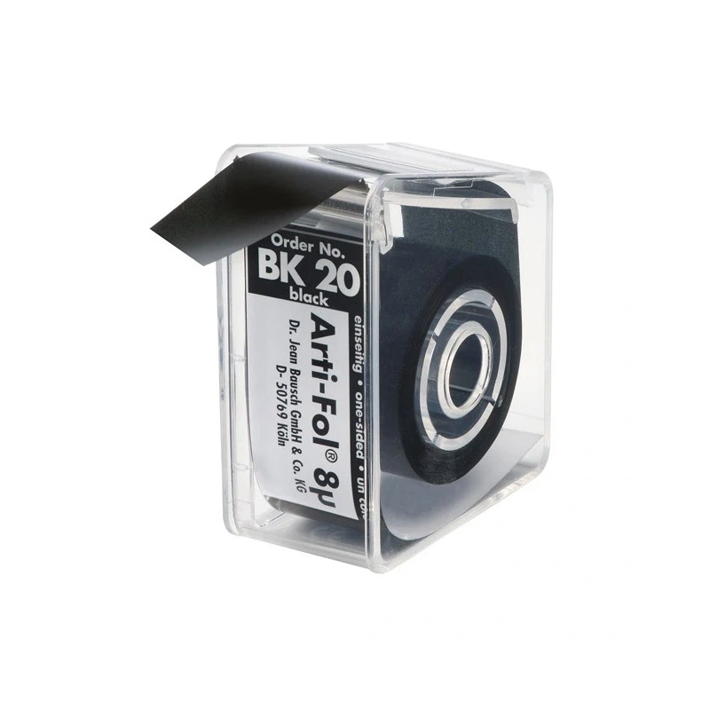 Bausch BK 20 Arti-Fol - фольга окклюзионная односторонняя черная, толщина 8 мкм, рулон 22 мм x 20 м | Bausch (Германия)
