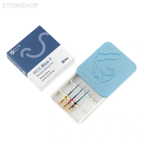 RCS Blue T Reciprocating - машинные файлы, размеры 20/06, 25/06, 40/06, длина 31 мм, 3 шт. | Ramo Medical (Китай)